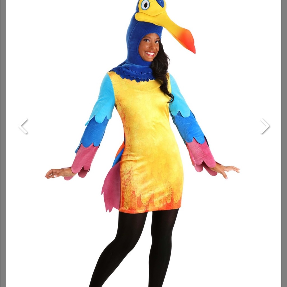 Disney Vibrant Bird Costume with Blue and Yellow